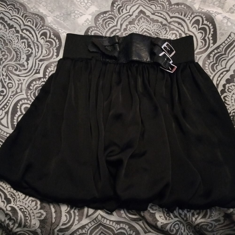 Max rave black mini skirt
